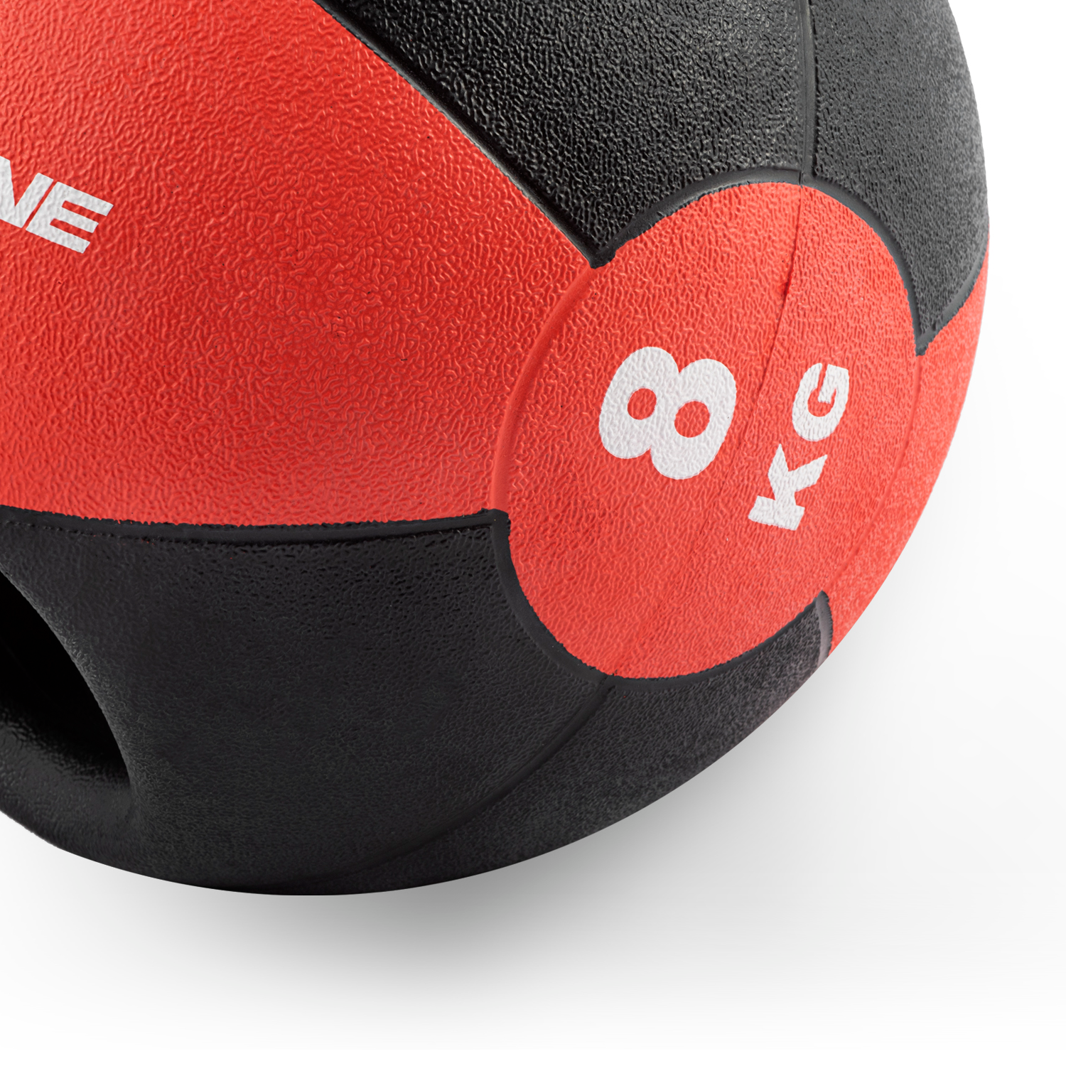 Body Sport Balón medicinal de 8 libras, agarre doble, negro