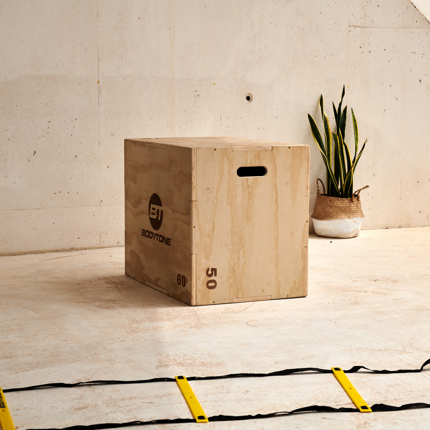 CAJON PLIOMETRICO DE MADERA 50x60x70 CM