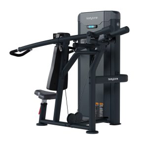 Press de hombros FH20 FH20 Máquina para hacer press de hombro. Trabaja específicamente los músculos deltoides , romboides y pectoral superior.