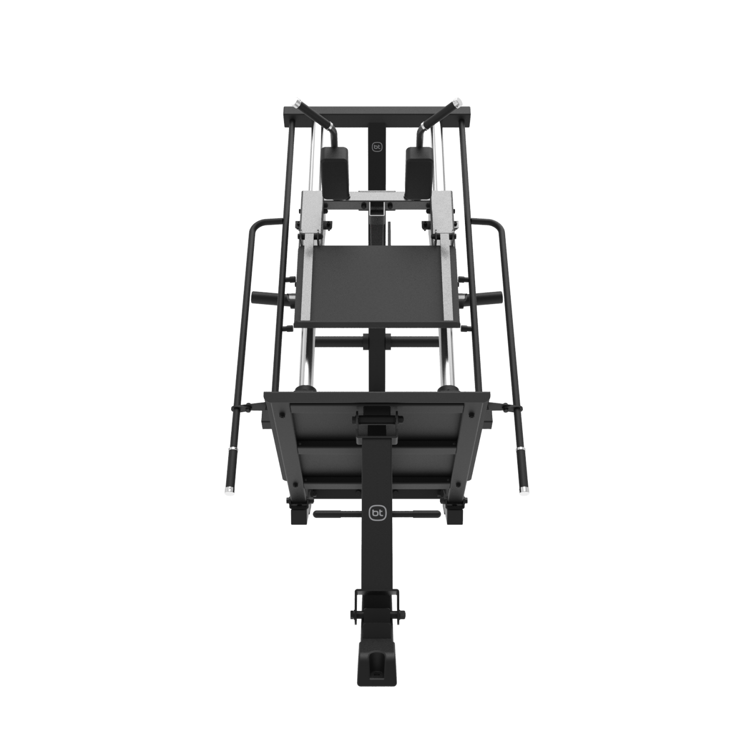 Leg Press / Hack Squat SG59 Realiza doble ejercicio de press de pierna y sentadilla inclinada.