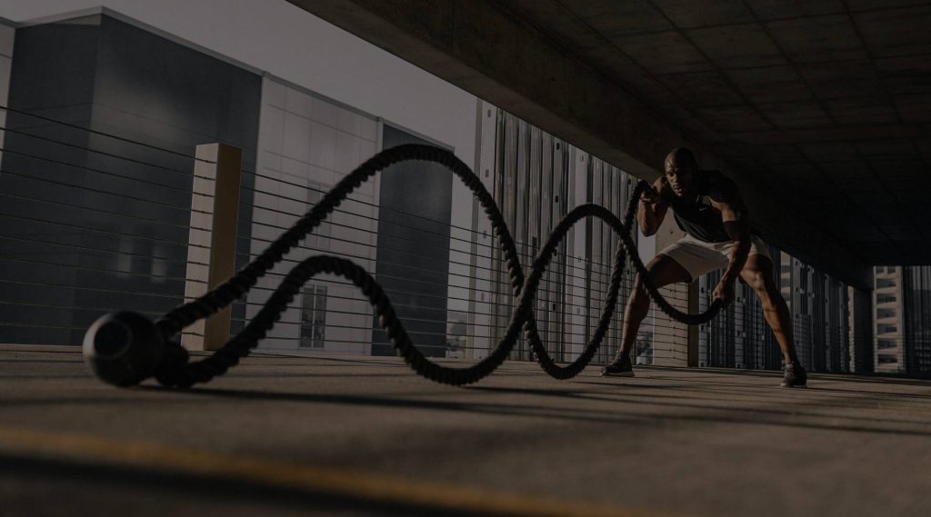 Trabajando en el gimnasio