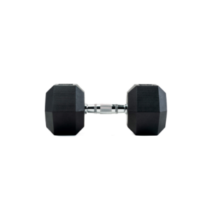 Par Mancuernas 15 Kg Recubiertas En Goma Cromadas Dumbbell